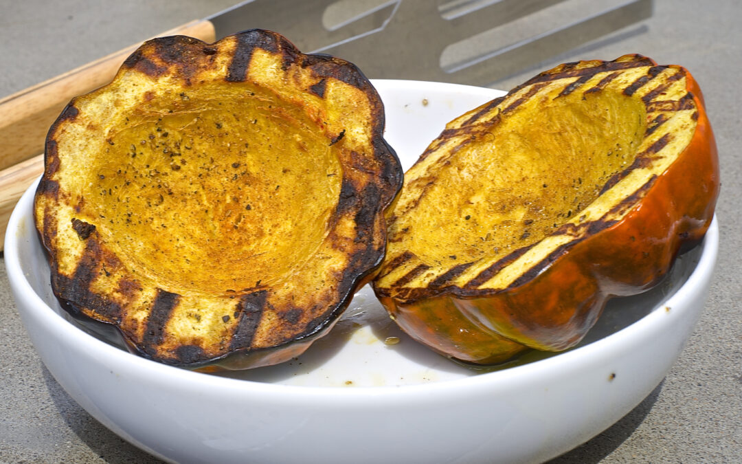 cooking acorn squash in grill pan